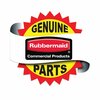 Rubbermaid Commercial Replacement Plate Casters, Rigid Mount Plate, 5 in. Polypropylene Wheel, Black FG4614L30000